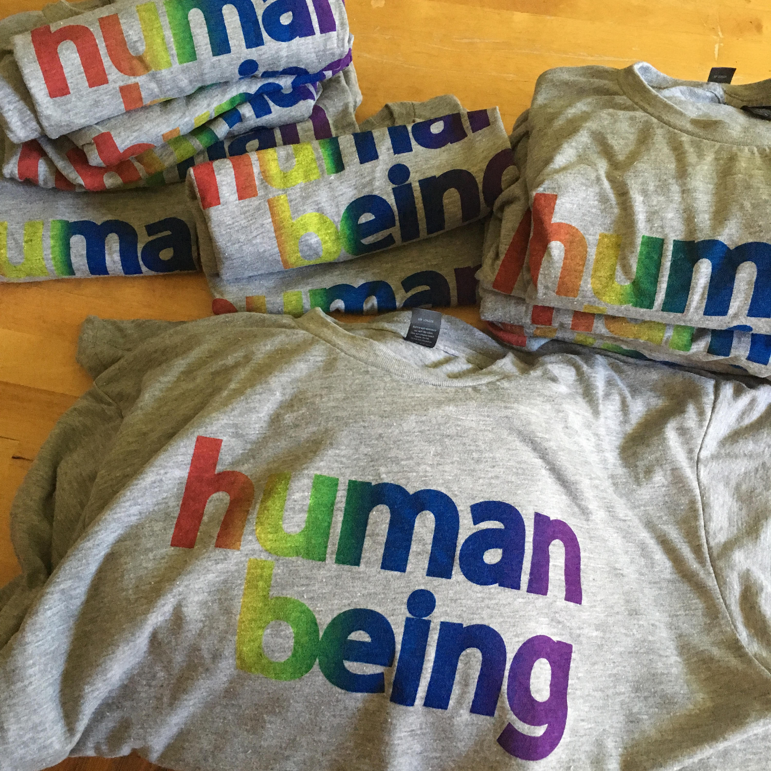 gay pride shirt human being