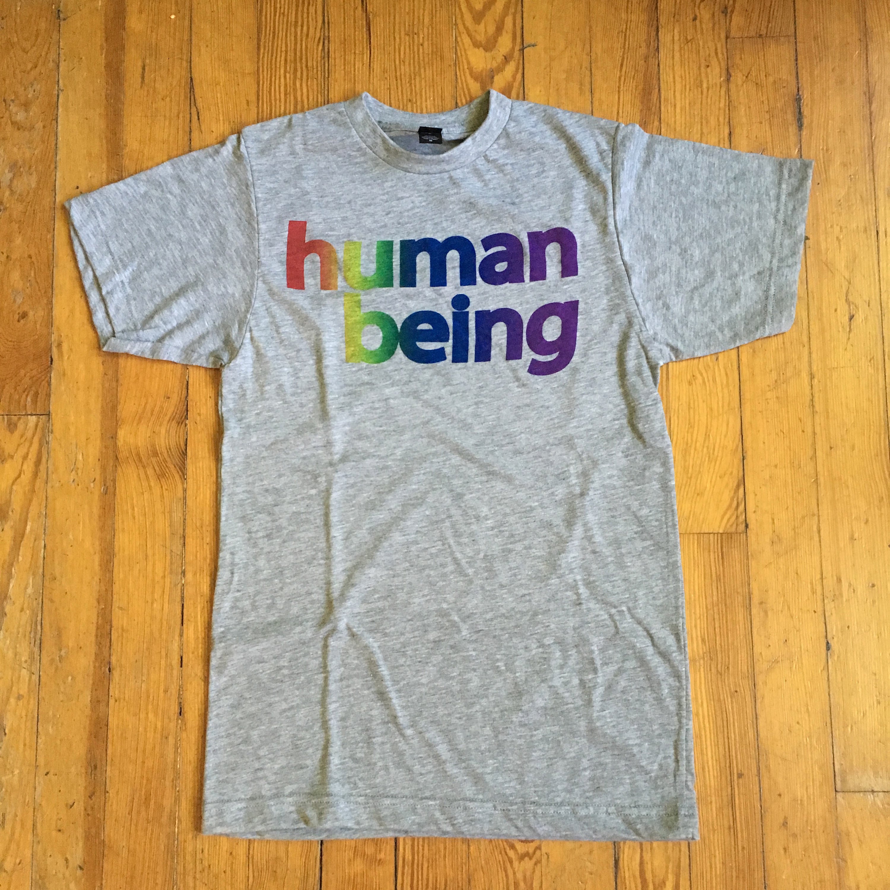 gay pride shirt human being