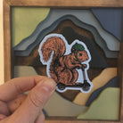 Squirrel on a Bird Sticker | badkneesTs