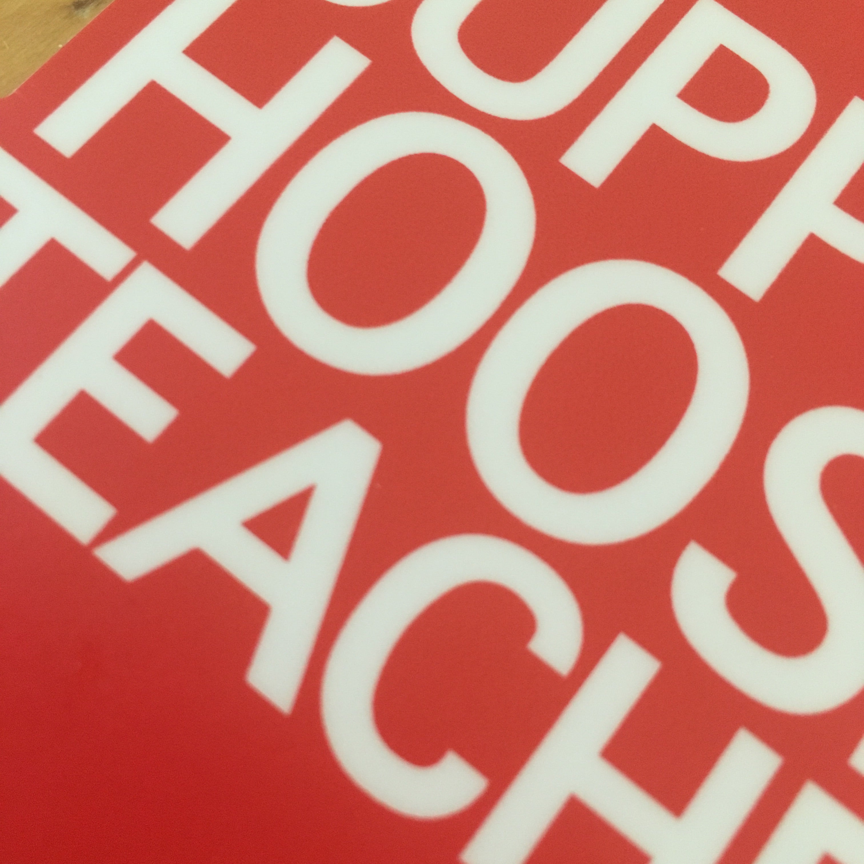 Indiana Red For Ed window cling - Support Hoosier Teachers - badkneesTs | badkneesTs