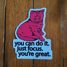 focus cat sticker - badkneesTs | badkneesTs