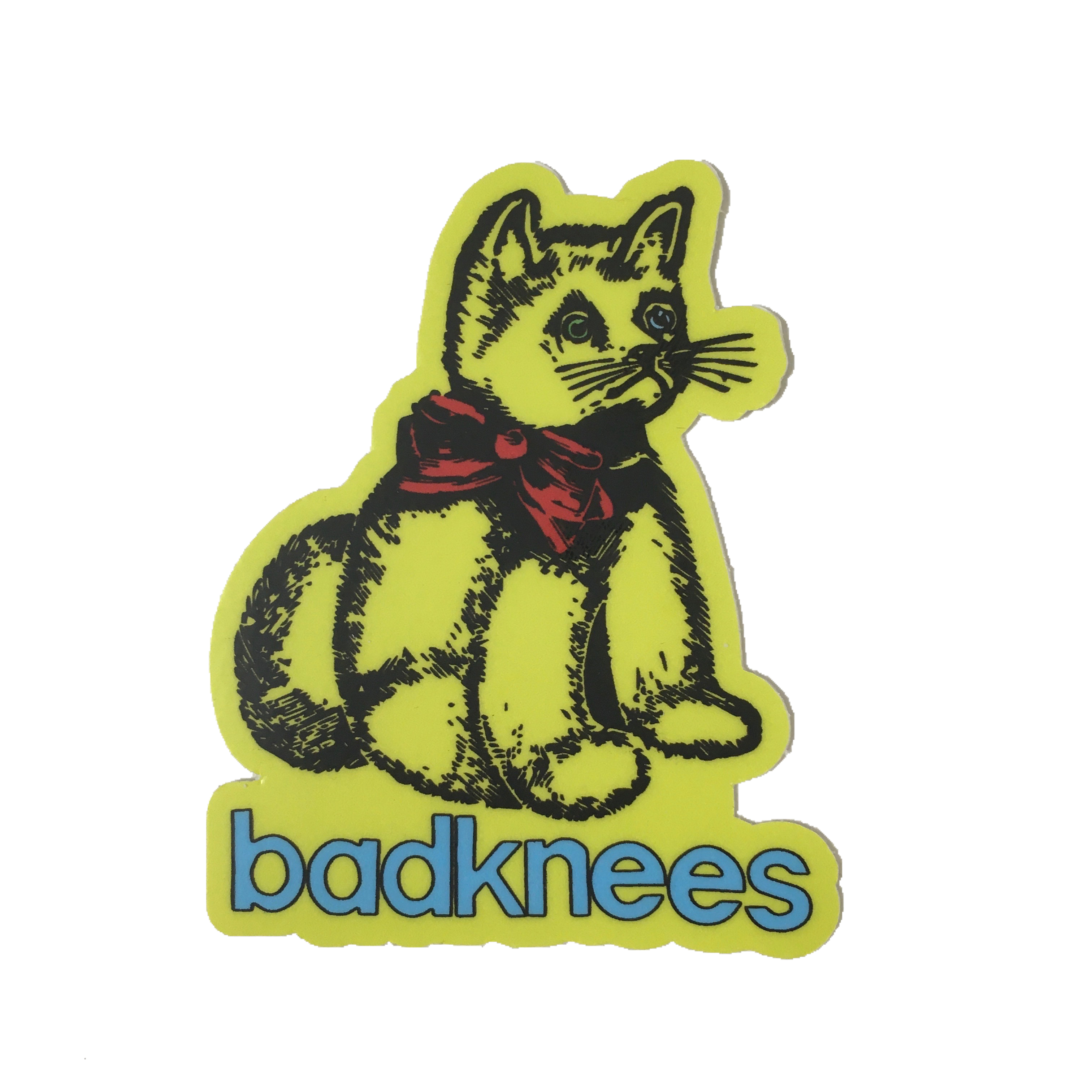 badknees cat sticker
