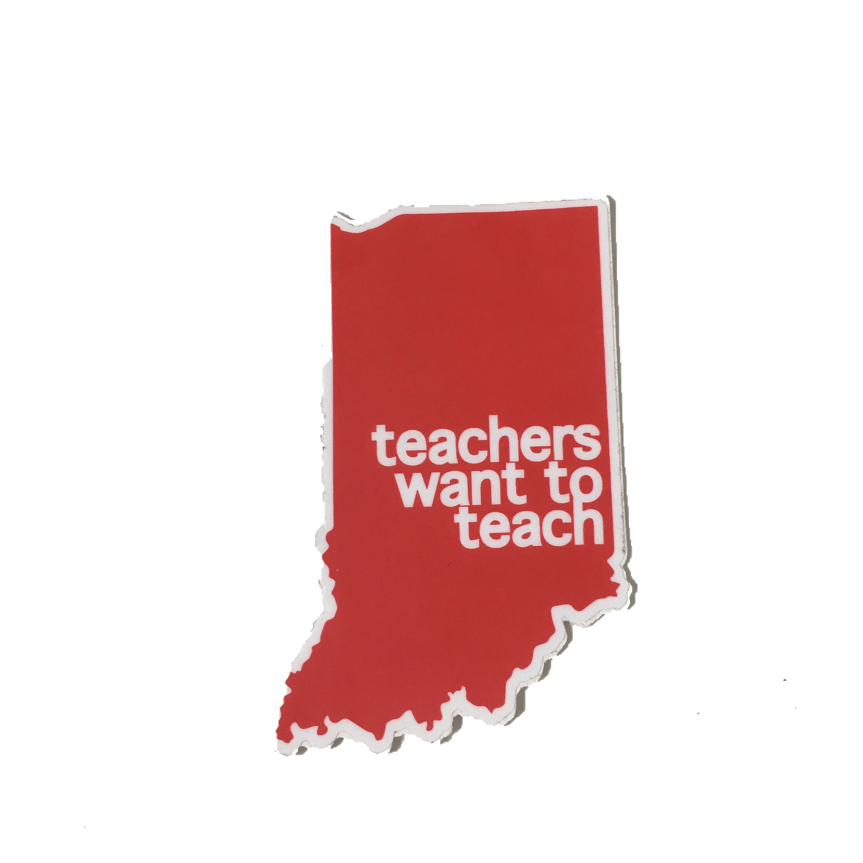 teachers want to teach sticker