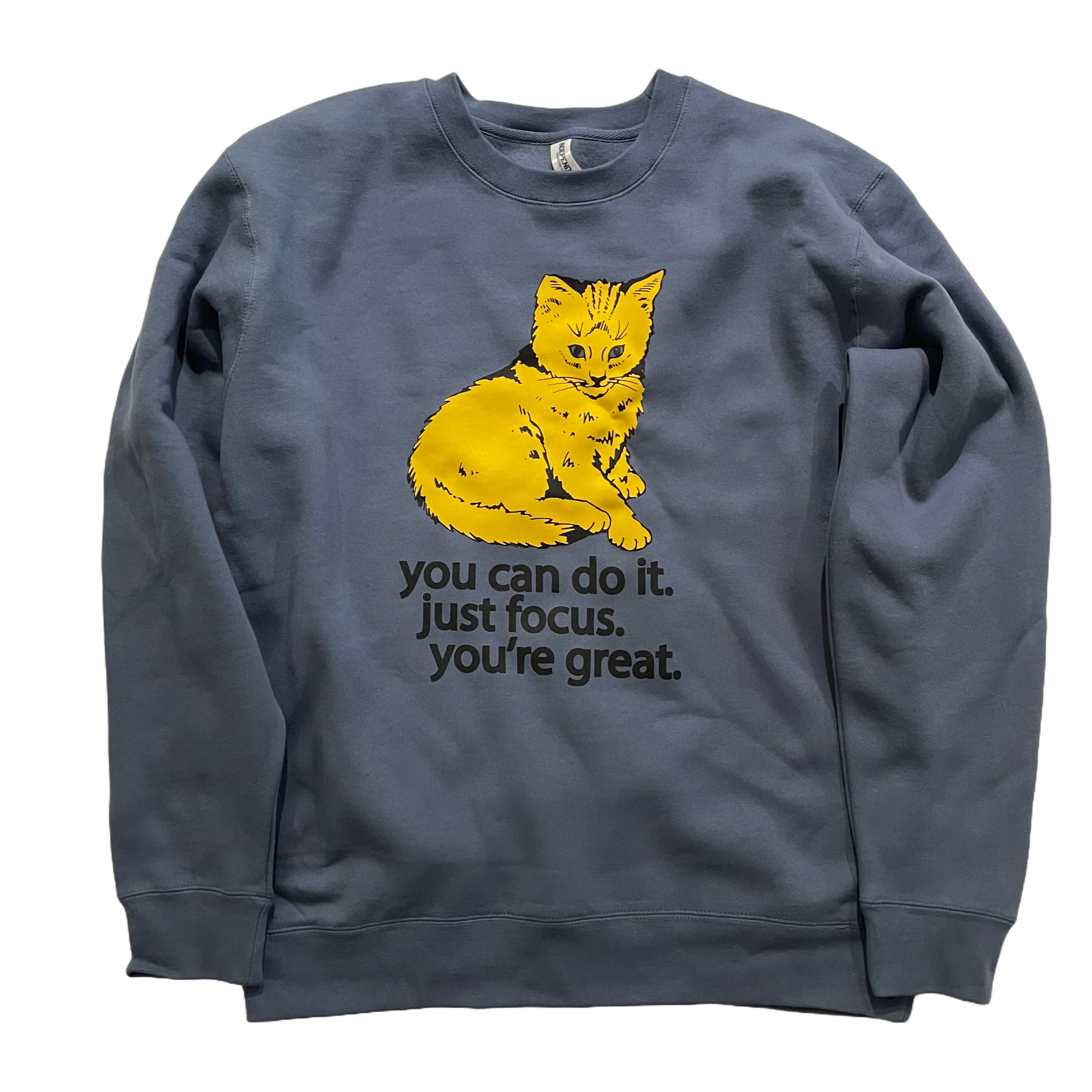Focus Cat Sweatshirt Midnight Moon