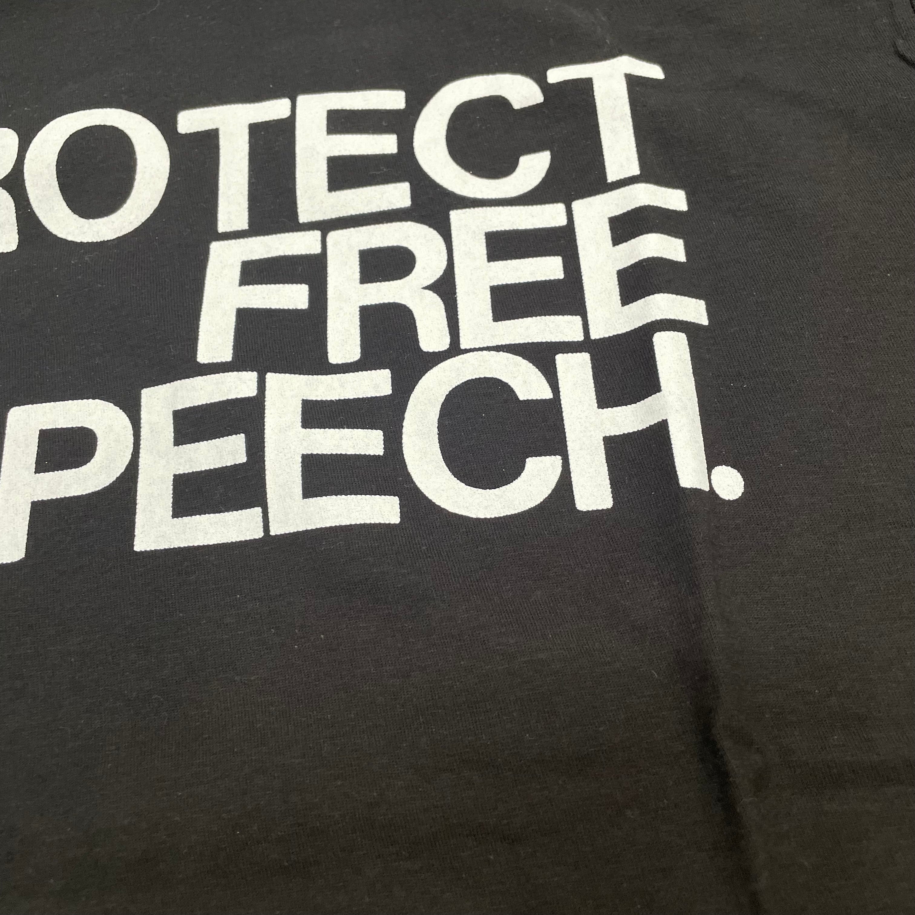 Protect Free Speech T-shirt - Black – badknees