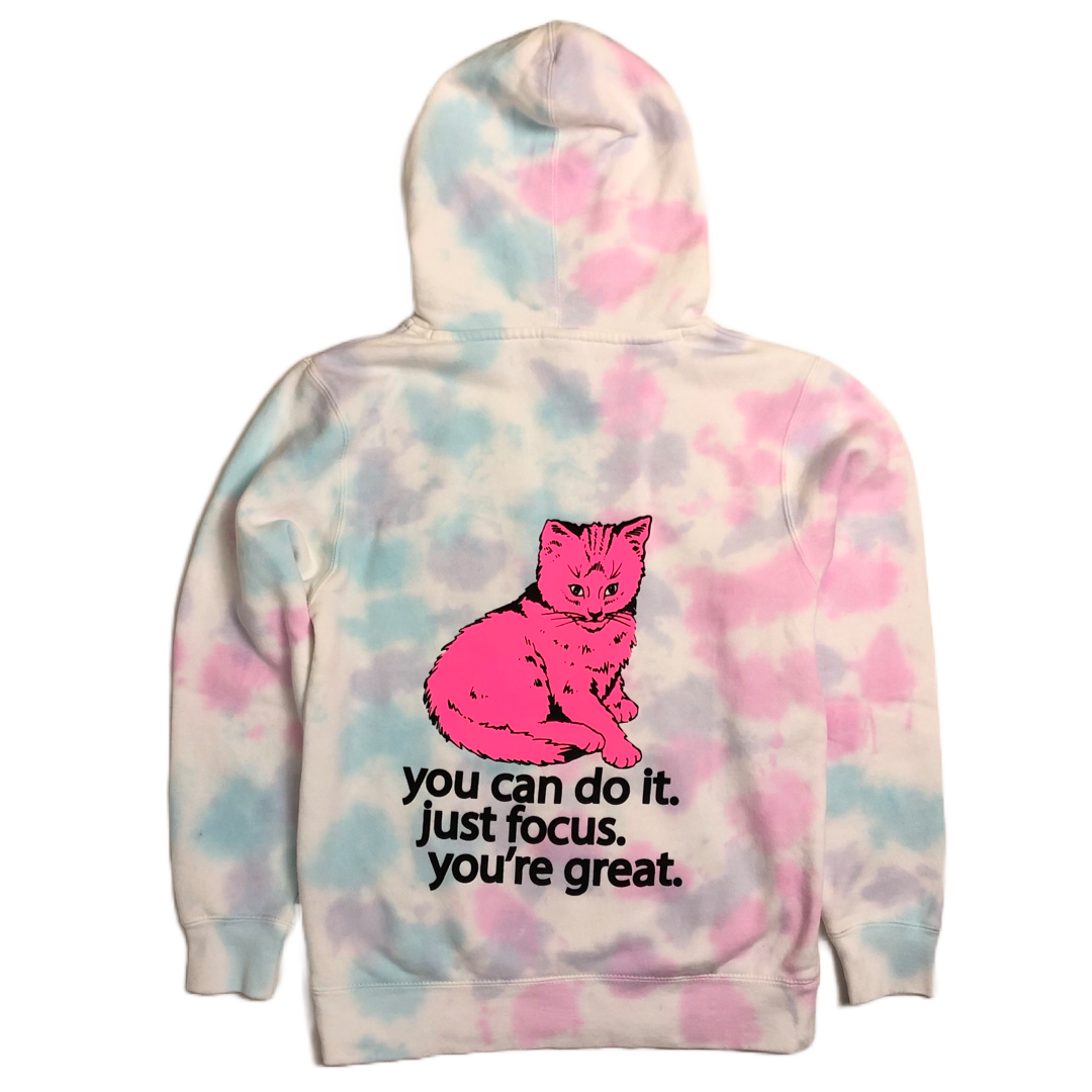 Focus Cat Hoodie Cotton Candy Youth badknees