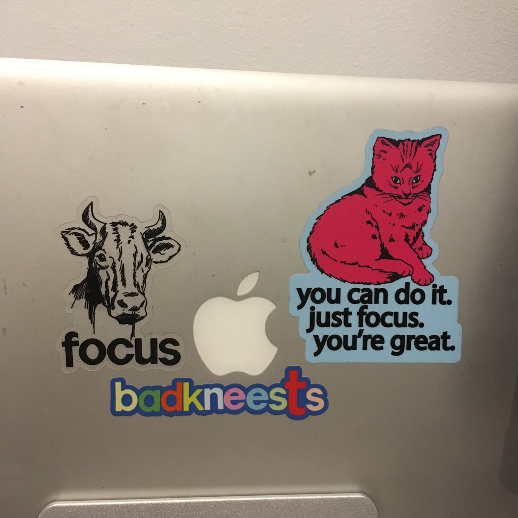 Focus Cow sticker - badkneesTs | badkneesTs