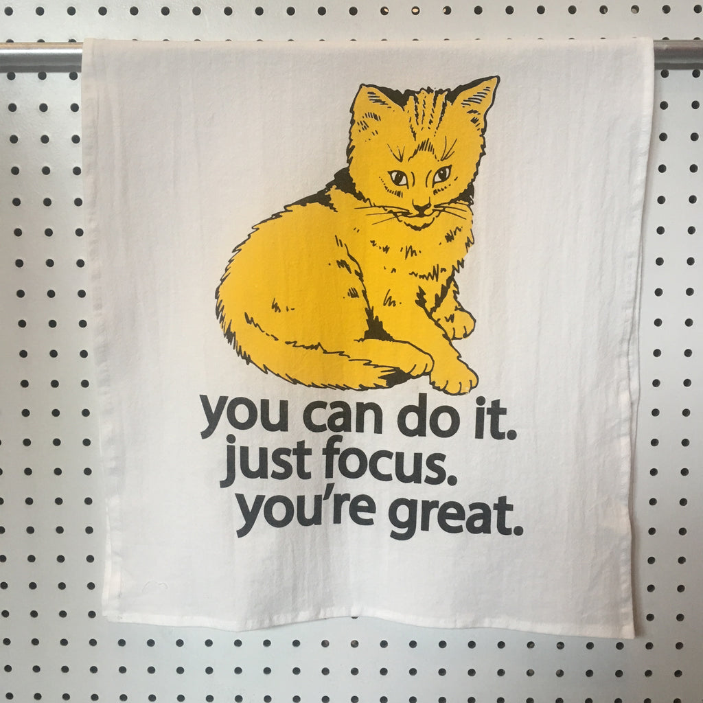 Focus Cat Kitchen Towel | badkneesTs