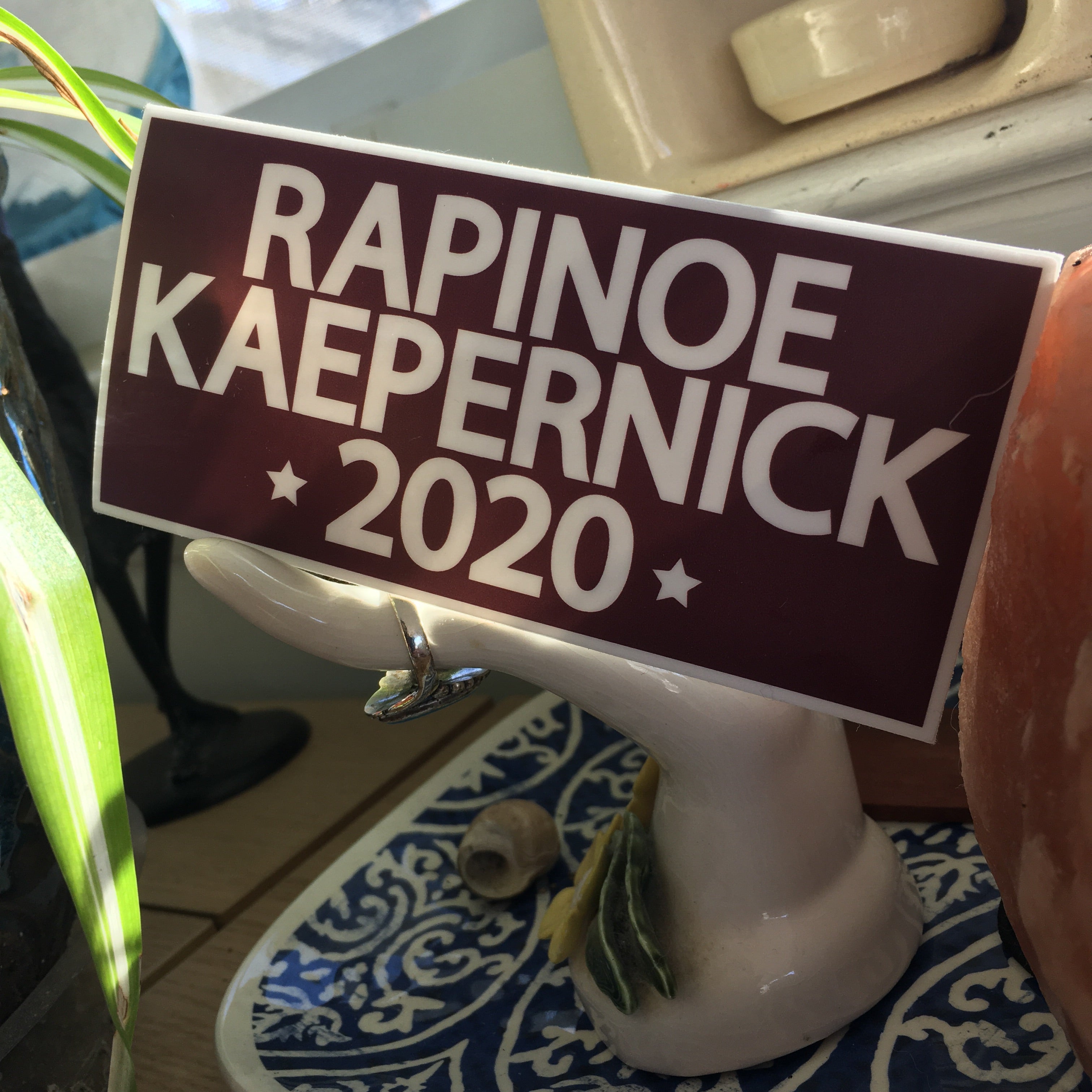 Rapinoe Kaepernick 2020 sticker - badkneesTs | badkneesTs