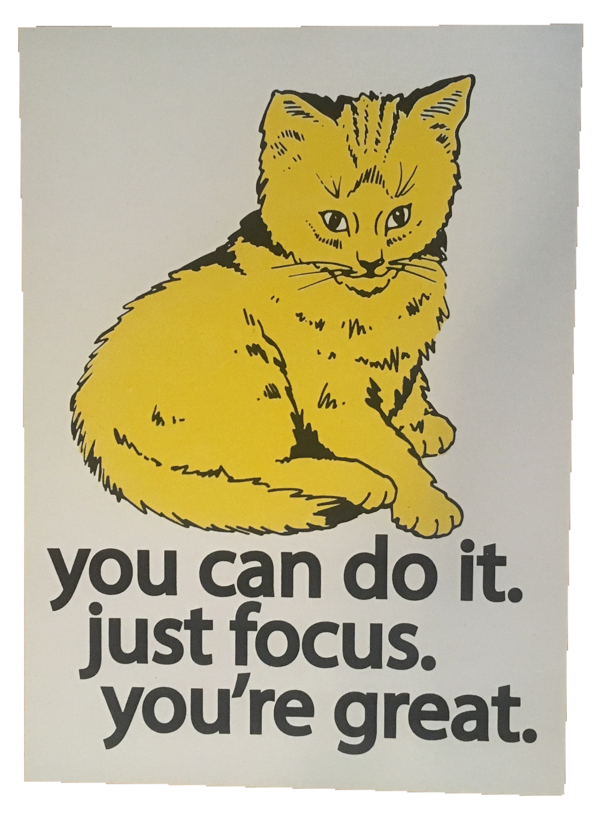 you can do it cat poster