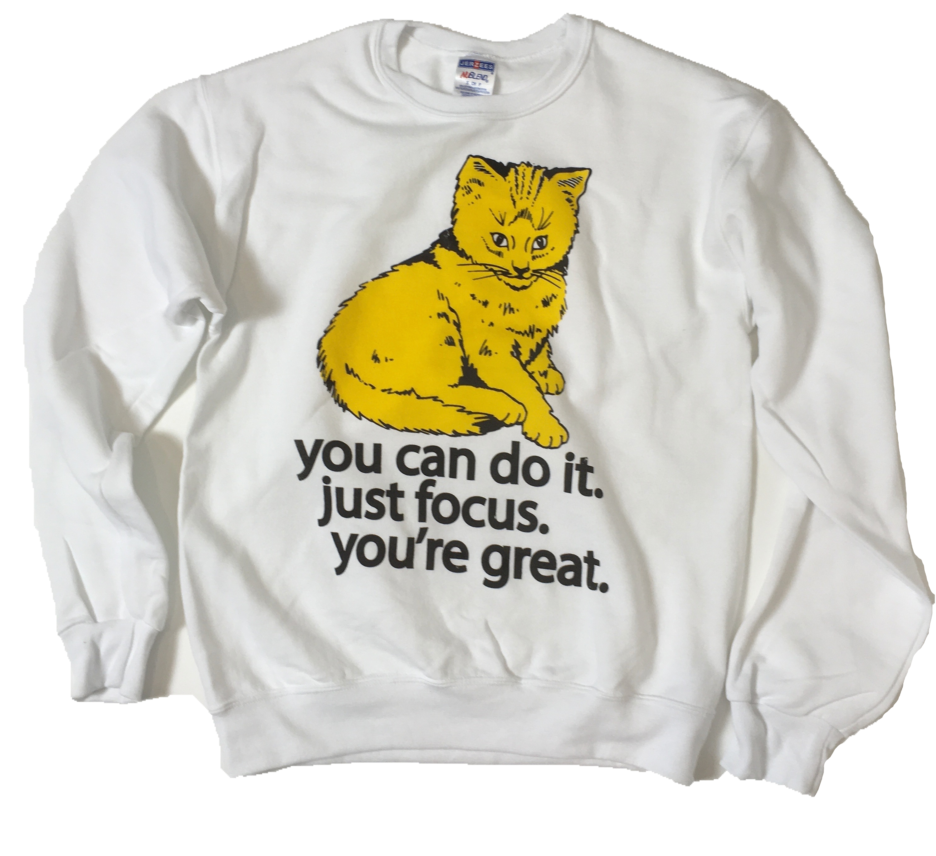 Focus Cat Sweatshirt Golden Sun badknees