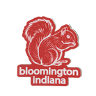 bloomington indiana squirrel sticker