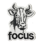 focus cow sticker
